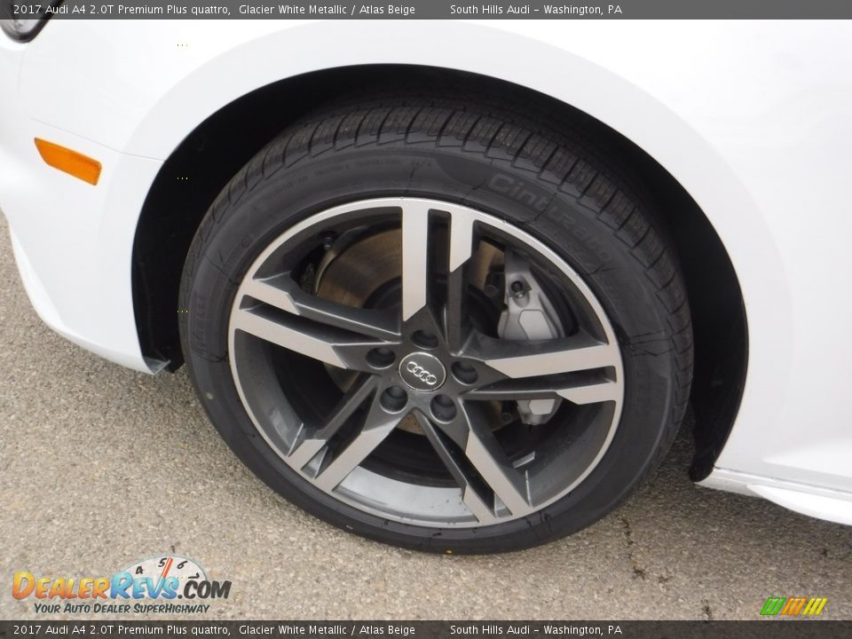 2017 Audi A4 2.0T Premium Plus quattro Glacier White Metallic / Atlas Beige Photo #6