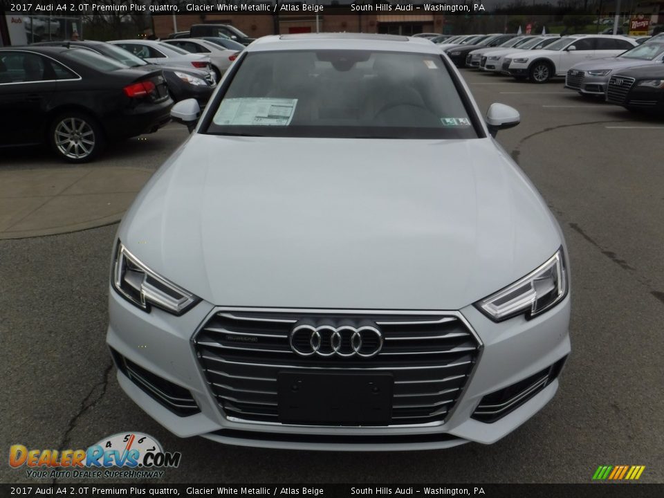2017 Audi A4 2.0T Premium Plus quattro Glacier White Metallic / Atlas Beige Photo #7