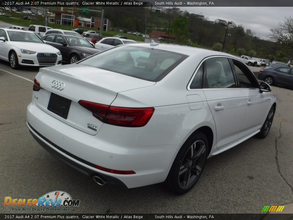 2017 Audi A4 2.0T Premium Plus quattro Glacier White Metallic / Atlas Beige Photo #13