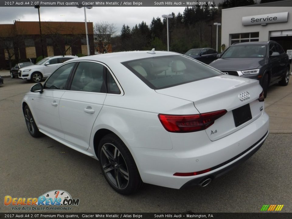 2017 Audi A4 2.0T Premium Plus quattro Glacier White Metallic / Atlas Beige Photo #16
