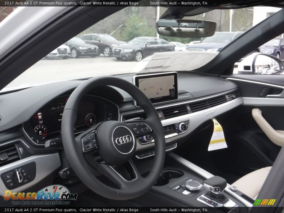 2017 Audi A4 2.0T Premium Plus quattro Glacier White Metallic / Atlas Beige Photo #18