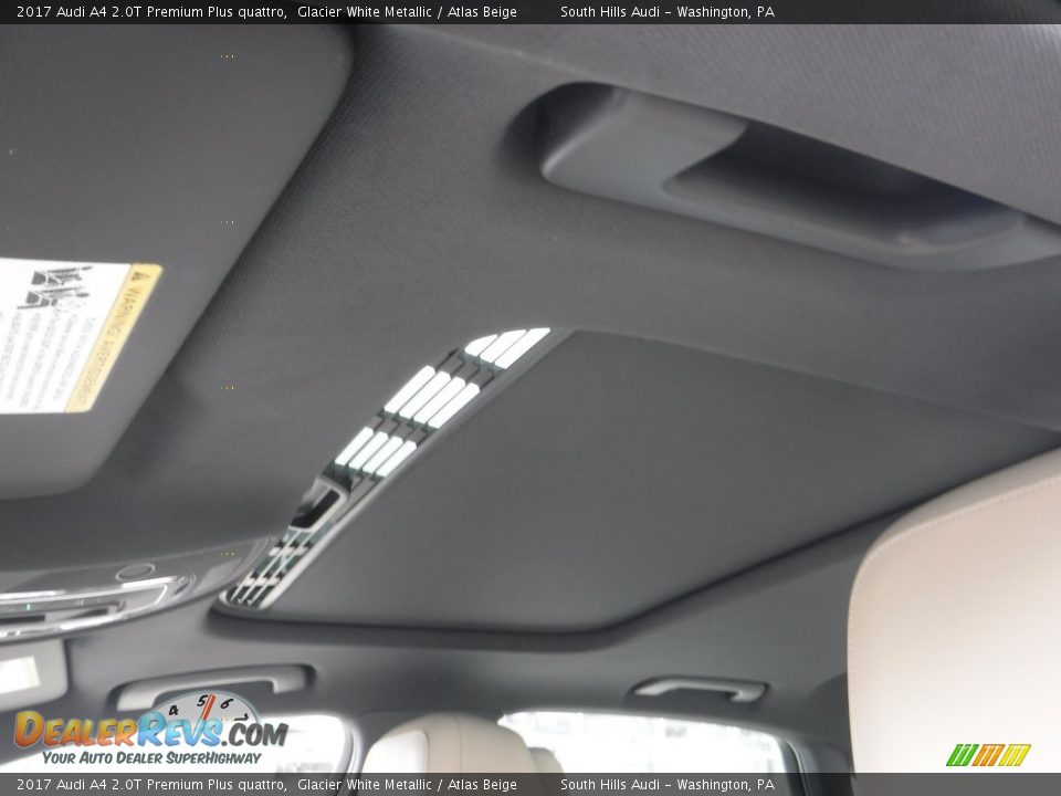 2017 Audi A4 2.0T Premium Plus quattro Glacier White Metallic / Atlas Beige Photo #22
