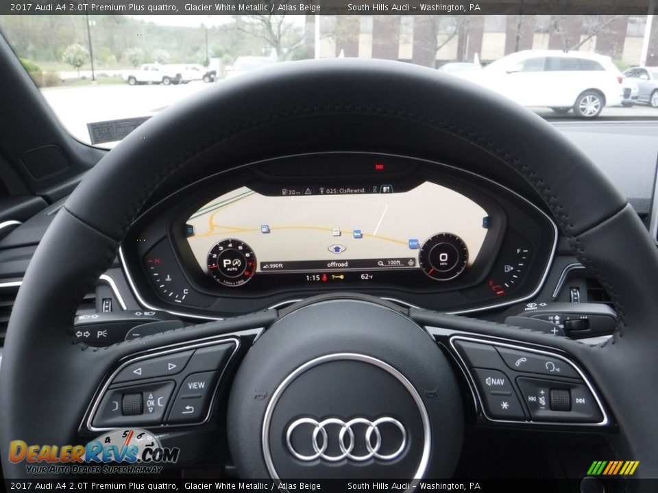 2017 Audi A4 2.0T Premium Plus quattro Glacier White Metallic / Atlas Beige Photo #27