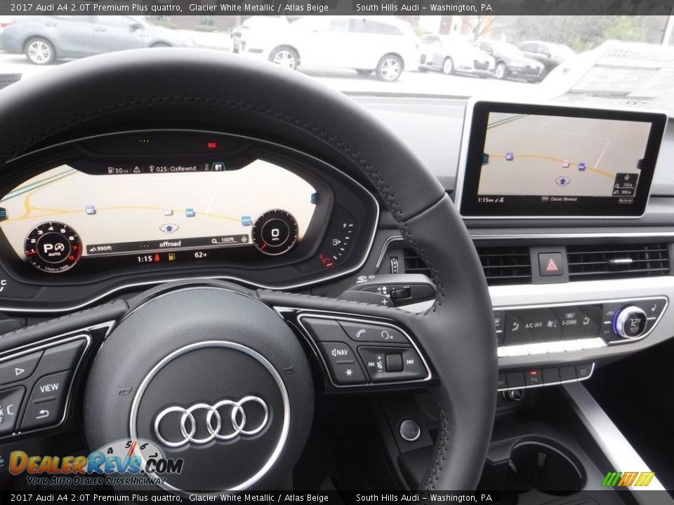 2017 Audi A4 2.0T Premium Plus quattro Glacier White Metallic / Atlas Beige Photo #29