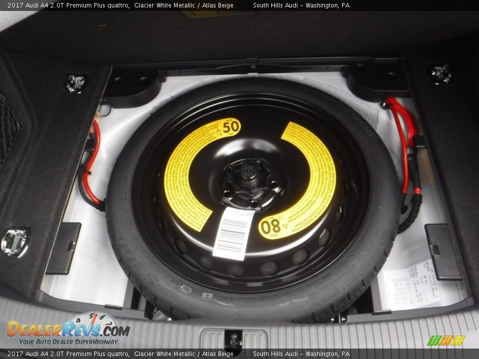 2017 Audi A4 2.0T Premium Plus quattro Glacier White Metallic / Atlas Beige Photo #36