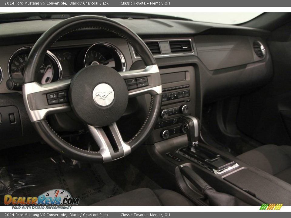 2014 Ford Mustang V6 Convertible Black / Charcoal Black Photo #7