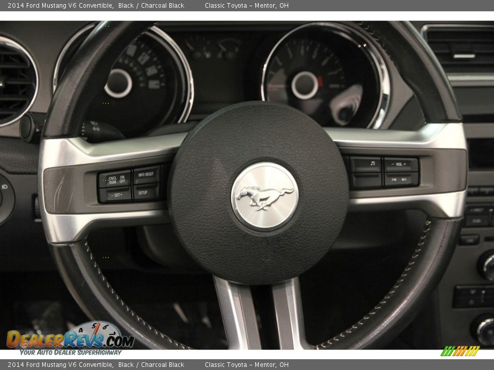 2014 Ford Mustang V6 Convertible Black / Charcoal Black Photo #8