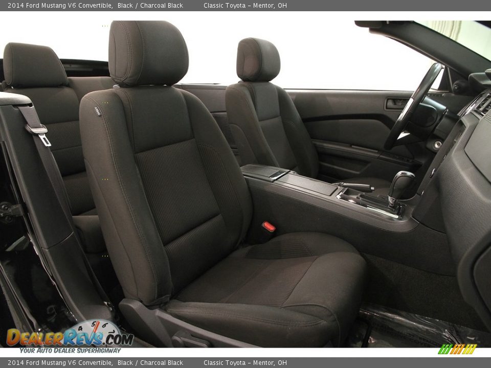 2014 Ford Mustang V6 Convertible Black / Charcoal Black Photo #14