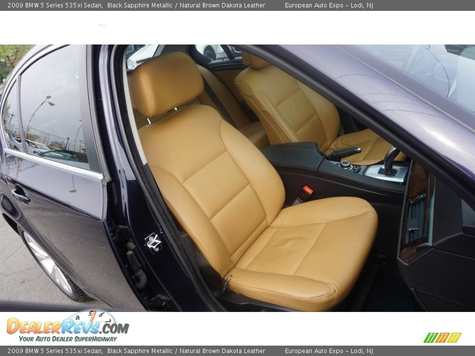 2009 BMW 5 Series 535xi Sedan Black Sapphire Metallic / Natural Brown Dakota Leather Photo #10