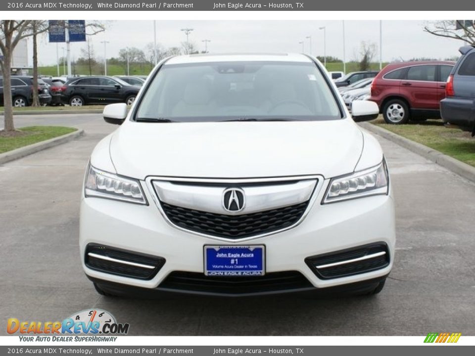 2016 Acura MDX Technology White Diamond Pearl / Parchment Photo #2