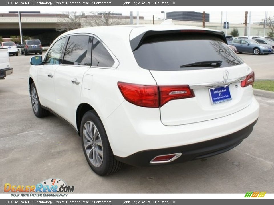 2016 Acura MDX Technology White Diamond Pearl / Parchment Photo #5