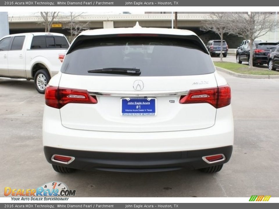 2016 Acura MDX Technology White Diamond Pearl / Parchment Photo #6
