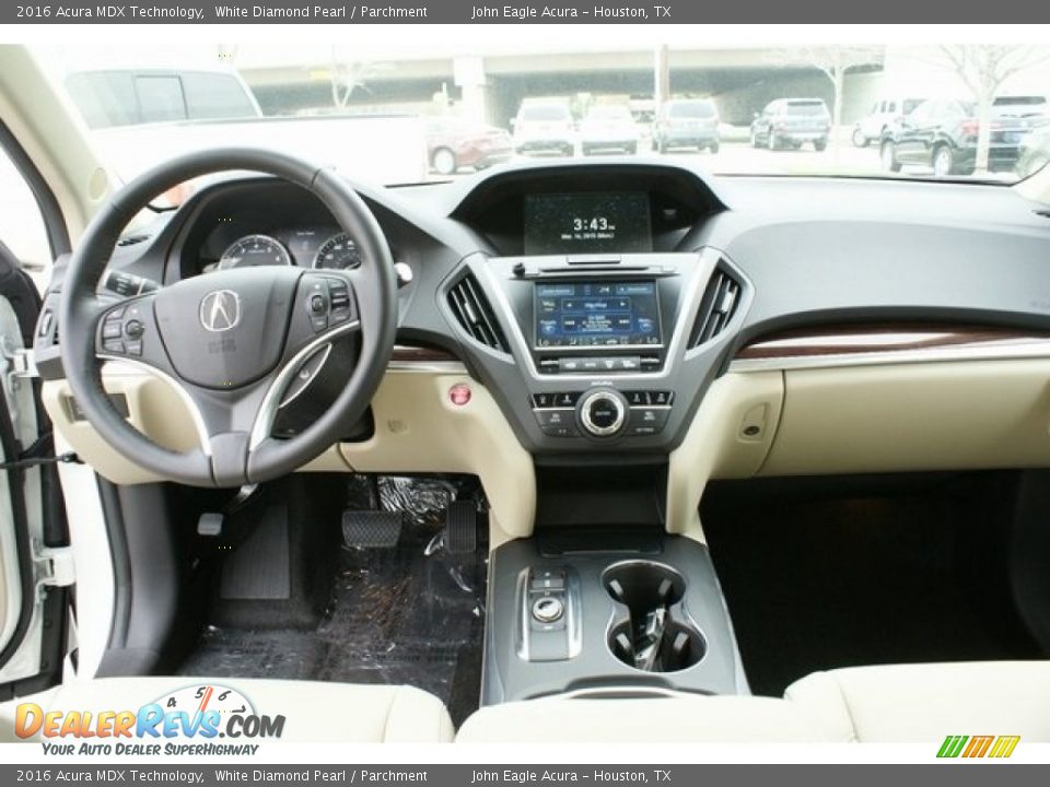 2016 Acura MDX Technology White Diamond Pearl / Parchment Photo #9
