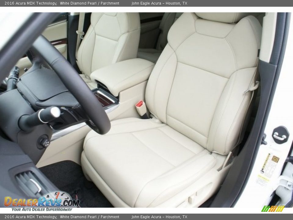 2016 Acura MDX Technology White Diamond Pearl / Parchment Photo #12