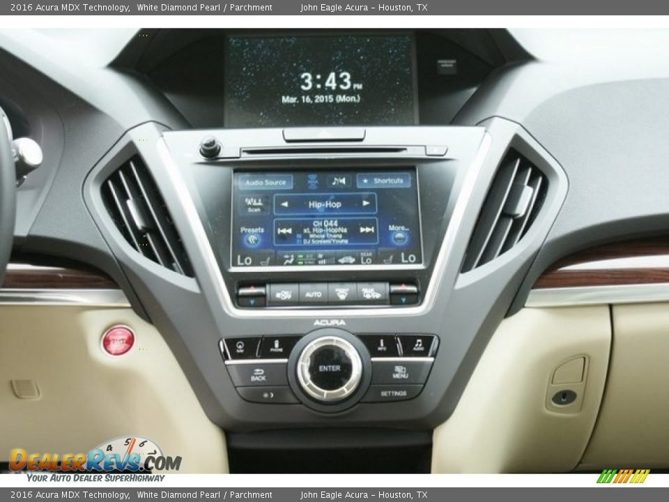 2016 Acura MDX Technology White Diamond Pearl / Parchment Photo #28