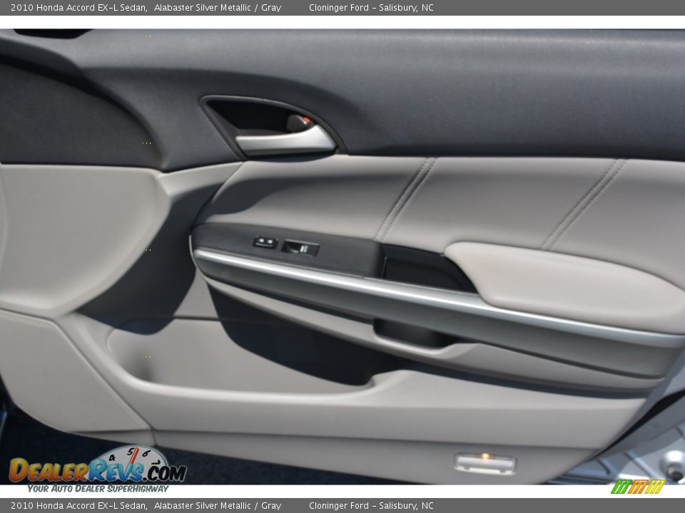 2010 Honda Accord EX-L Sedan Alabaster Silver Metallic / Gray Photo #15