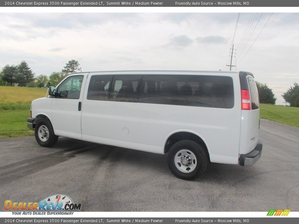 2014 Chevrolet Express 3500 Passenger Extended LT Summit White / Medium Pewter Photo #13