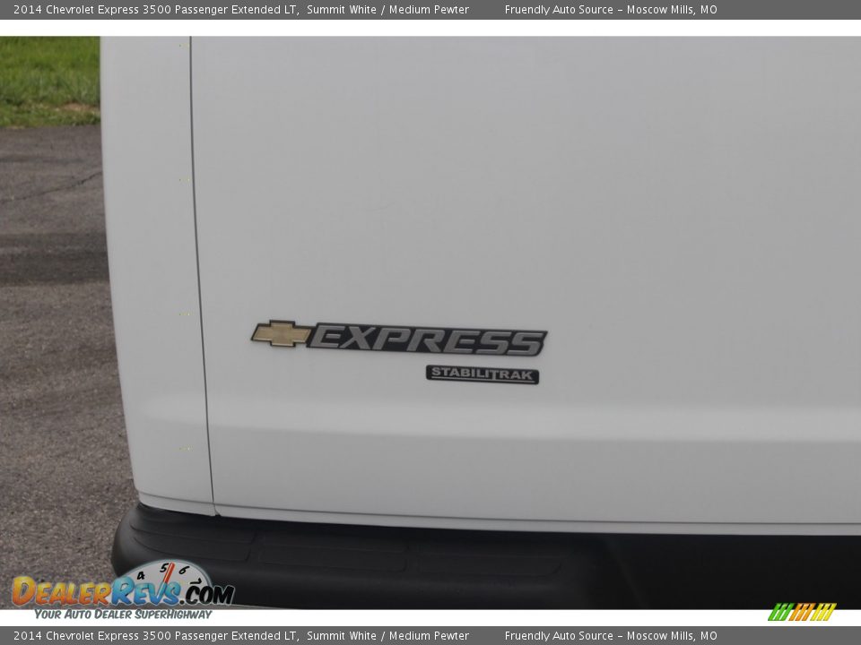 2014 Chevrolet Express 3500 Passenger Extended LT Summit White / Medium Pewter Photo #18