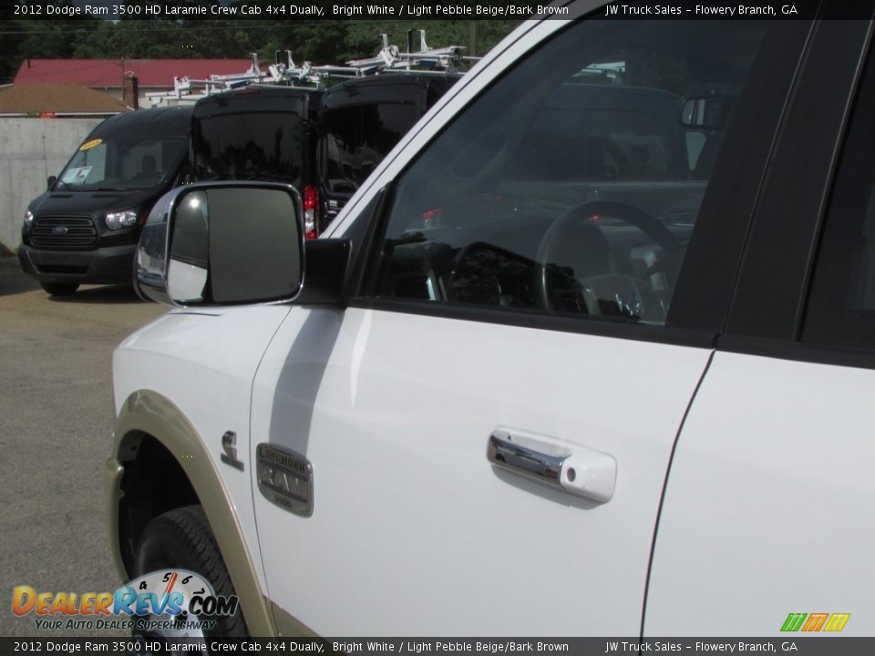 2012 Dodge Ram 3500 HD Laramie Crew Cab 4x4 Dually Bright White / Light Pebble Beige/Bark Brown Photo #14