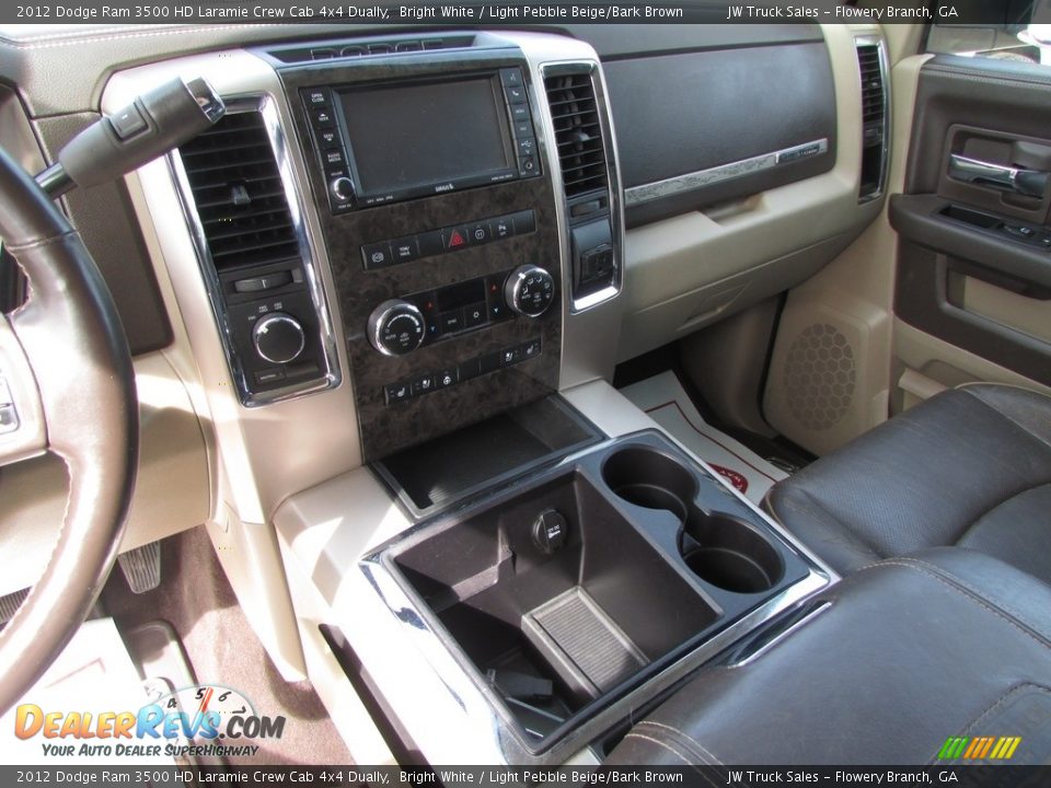 2012 Dodge Ram 3500 HD Laramie Crew Cab 4x4 Dually Bright White / Light Pebble Beige/Bark Brown Photo #23