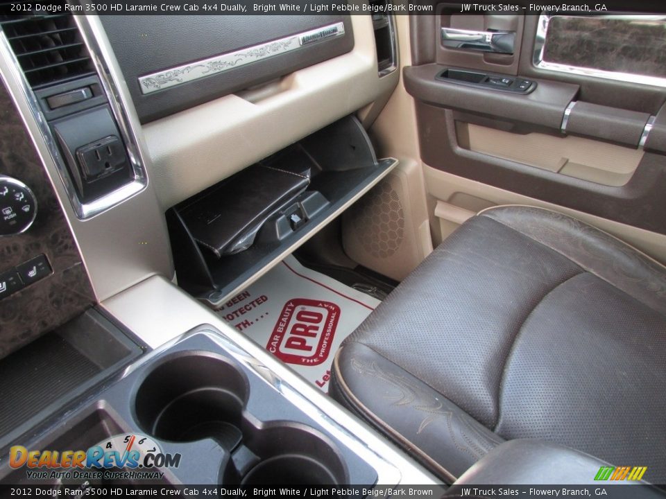 2012 Dodge Ram 3500 HD Laramie Crew Cab 4x4 Dually Bright White / Light Pebble Beige/Bark Brown Photo #28