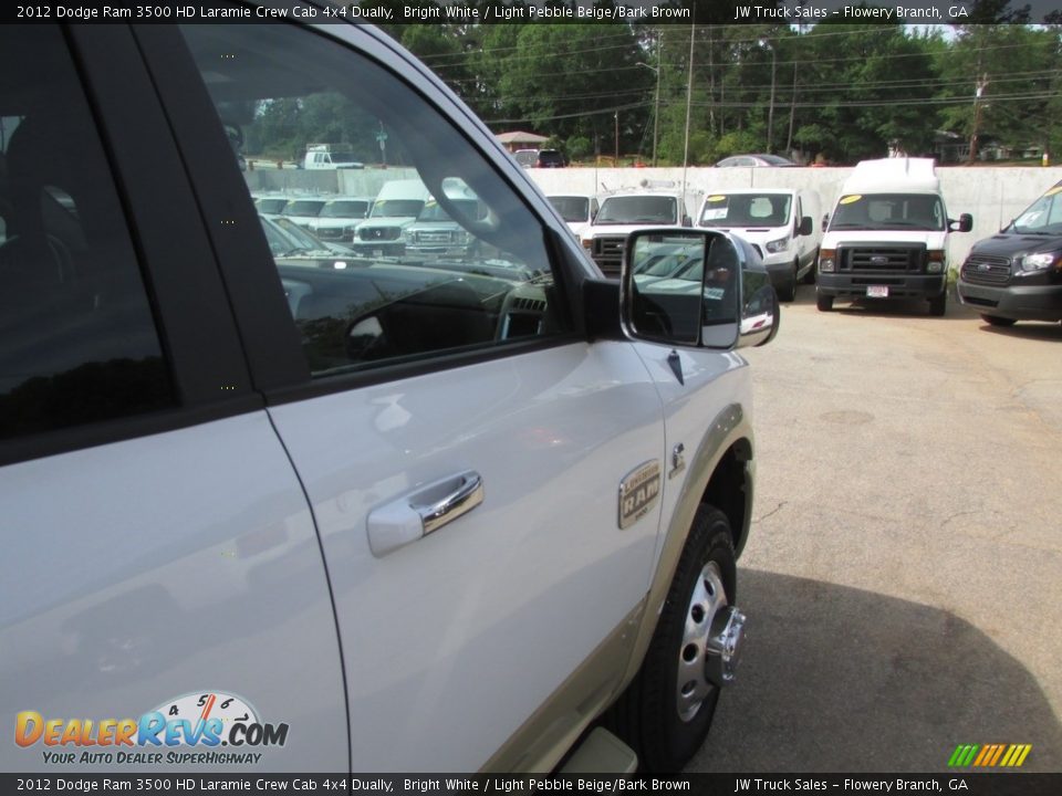 2012 Dodge Ram 3500 HD Laramie Crew Cab 4x4 Dually Bright White / Light Pebble Beige/Bark Brown Photo #34