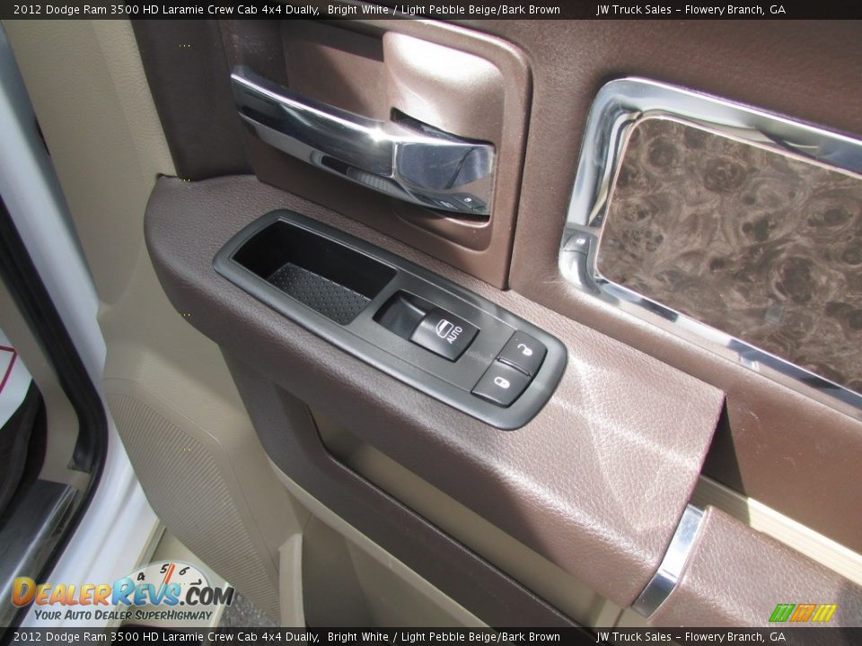 2012 Dodge Ram 3500 HD Laramie Crew Cab 4x4 Dually Bright White / Light Pebble Beige/Bark Brown Photo #36
