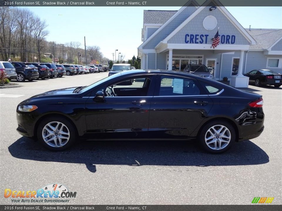 2016 Ford Fusion SE Shadow Black / Charcoal Black Photo #4