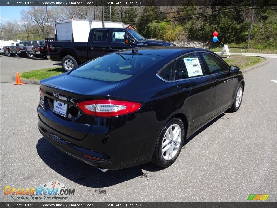 2016 Ford Fusion SE Shadow Black / Charcoal Black Photo #7