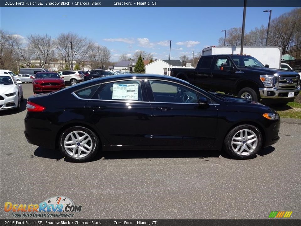 2016 Ford Fusion SE Shadow Black / Charcoal Black Photo #8