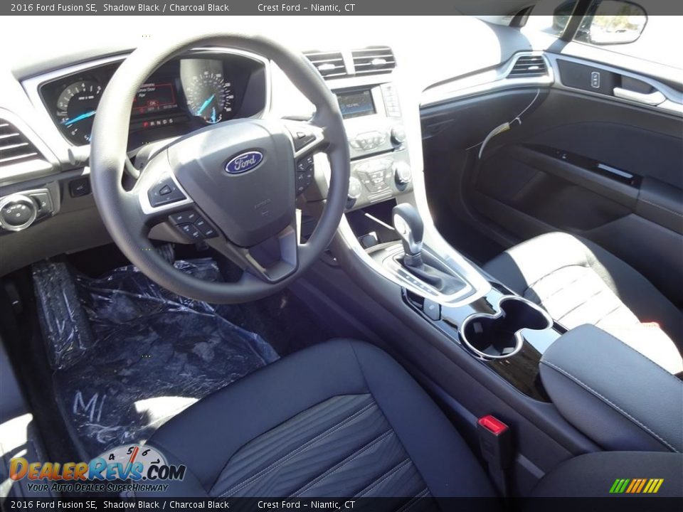 2016 Ford Fusion SE Shadow Black / Charcoal Black Photo #12