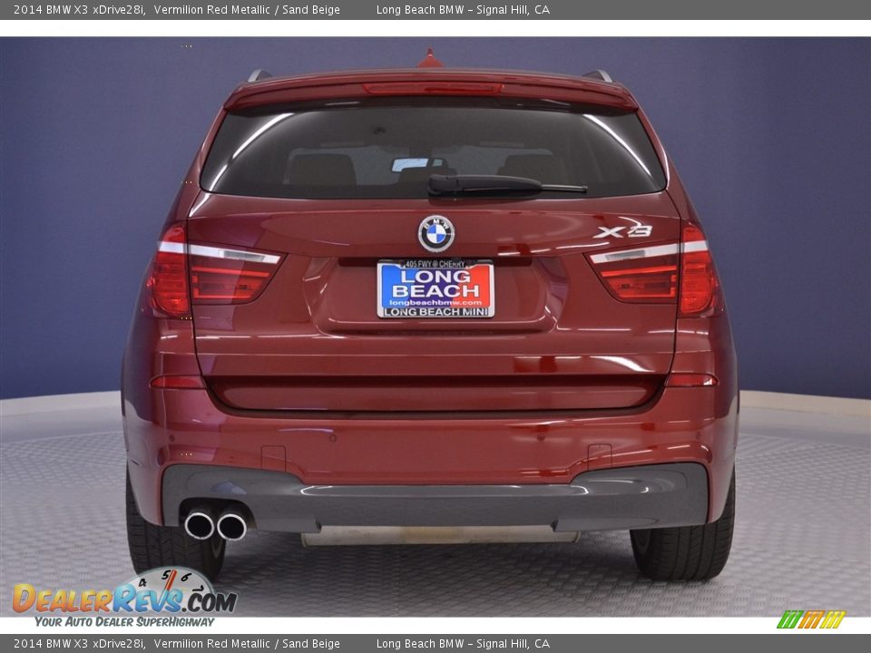 2014 BMW X3 xDrive28i Vermilion Red Metallic / Sand Beige Photo #6