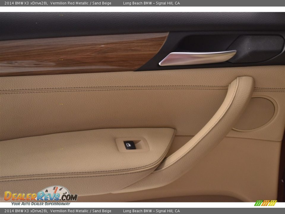 2014 BMW X3 xDrive28i Vermilion Red Metallic / Sand Beige Photo #20