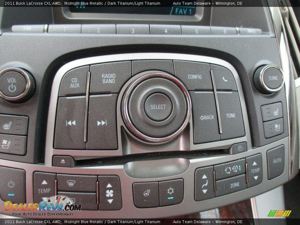 2011 Buick LaCrosse CXL AWD Midnight Blue Metallic / Dark Titanium/Light Titanium Photo #14