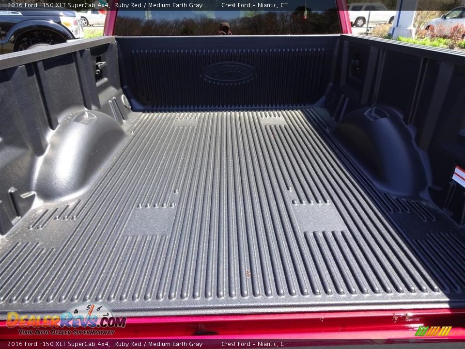 2016 Ford F150 XLT SuperCab 4x4 Ruby Red / Medium Earth Gray Photo #11