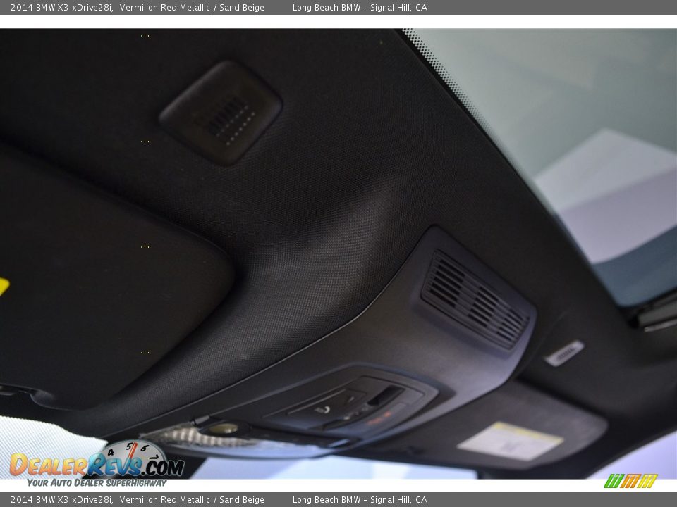 2014 BMW X3 xDrive28i Vermilion Red Metallic / Sand Beige Photo #25
