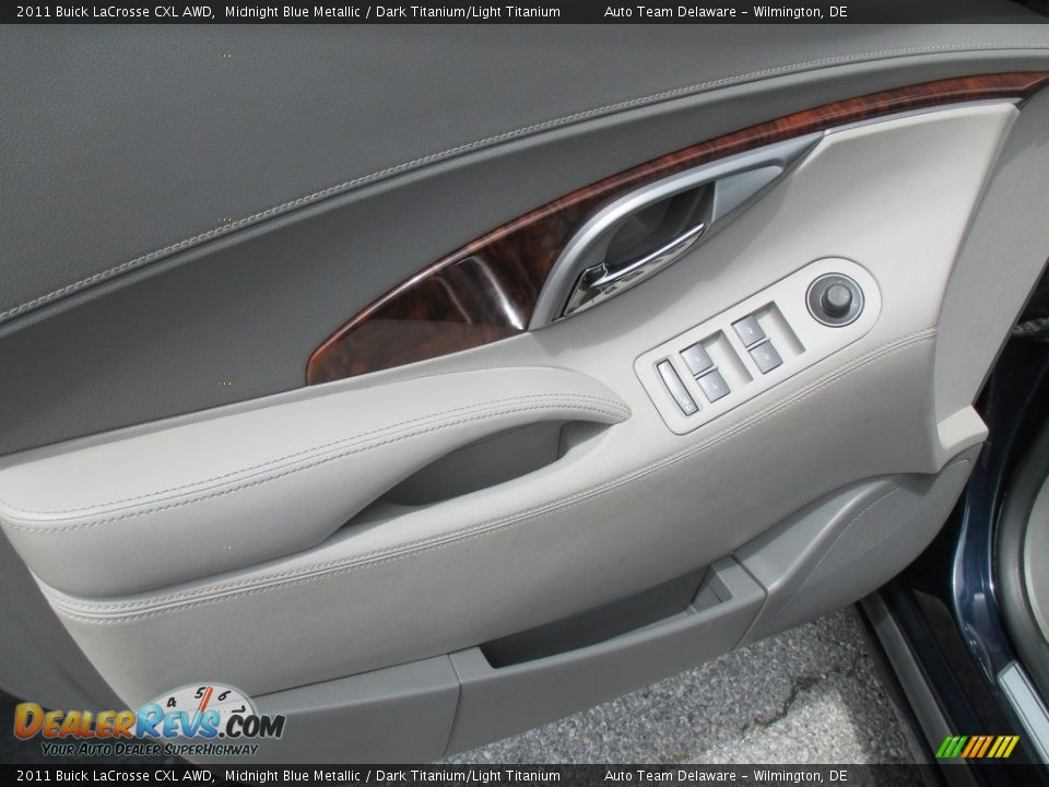 2011 Buick LaCrosse CXL AWD Midnight Blue Metallic / Dark Titanium/Light Titanium Photo #20