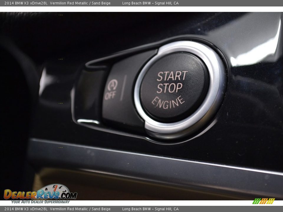 2014 BMW X3 xDrive28i Vermilion Red Metallic / Sand Beige Photo #28