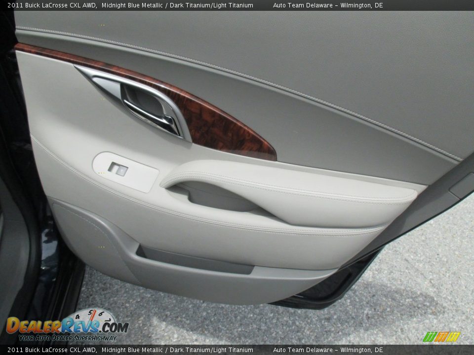 2011 Buick LaCrosse CXL AWD Midnight Blue Metallic / Dark Titanium/Light Titanium Photo #22