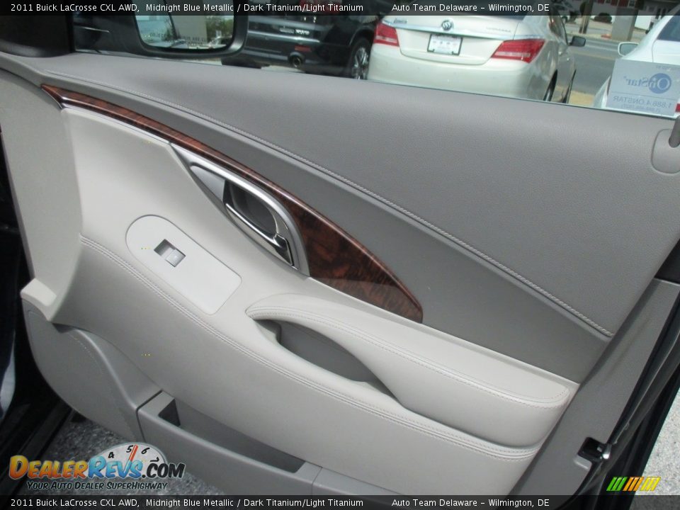 2011 Buick LaCrosse CXL AWD Midnight Blue Metallic / Dark Titanium/Light Titanium Photo #24
