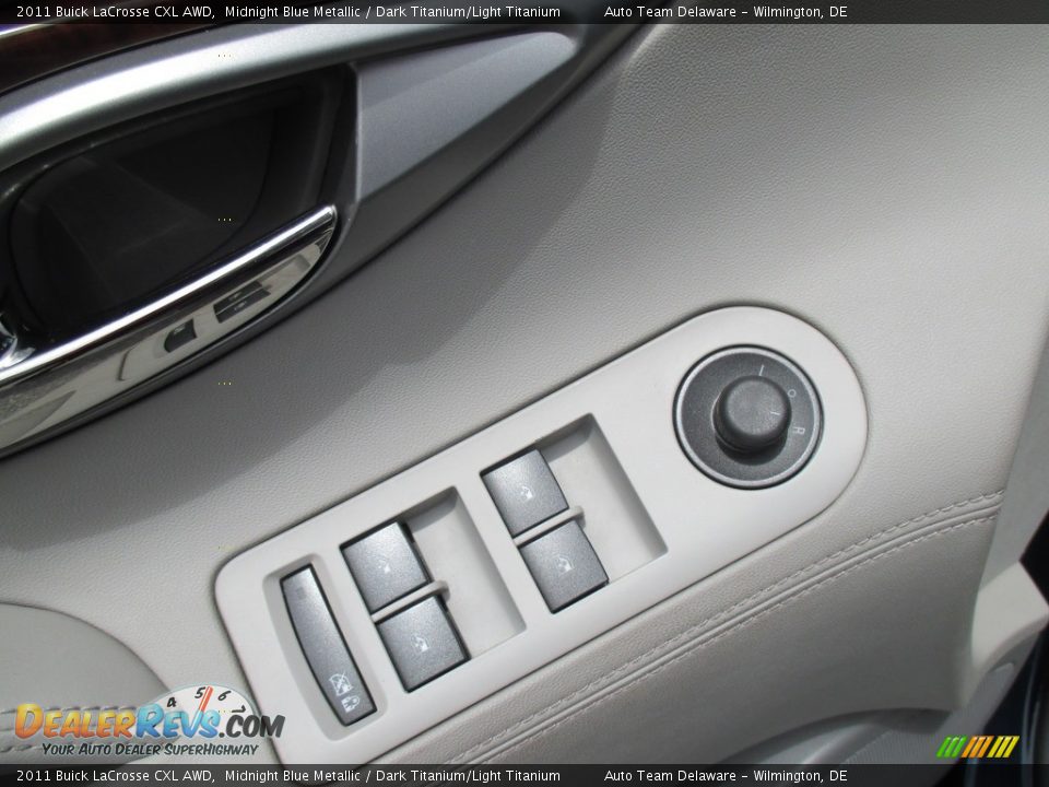 2011 Buick LaCrosse CXL AWD Midnight Blue Metallic / Dark Titanium/Light Titanium Photo #36