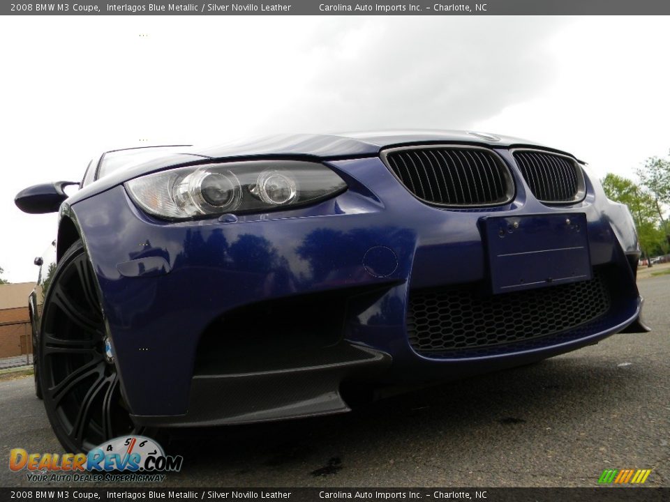 2008 BMW M3 Coupe Interlagos Blue Metallic / Silver Novillo Leather Photo #1