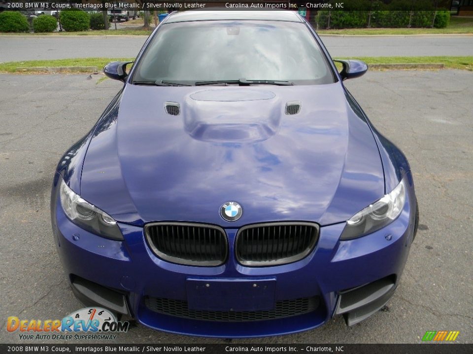 2008 BMW M3 Coupe Interlagos Blue Metallic / Silver Novillo Leather Photo #5