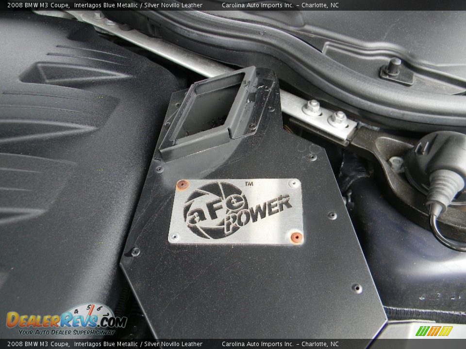2008 BMW M3 Coupe Interlagos Blue Metallic / Silver Novillo Leather Photo #26