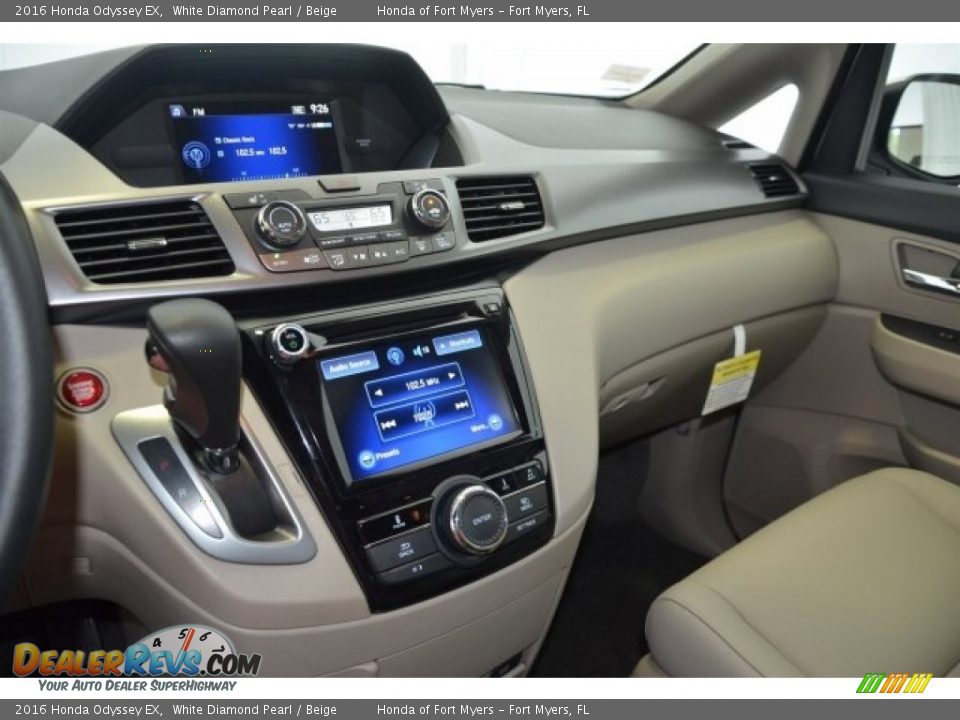 2016 Honda Odyssey EX White Diamond Pearl / Beige Photo #12