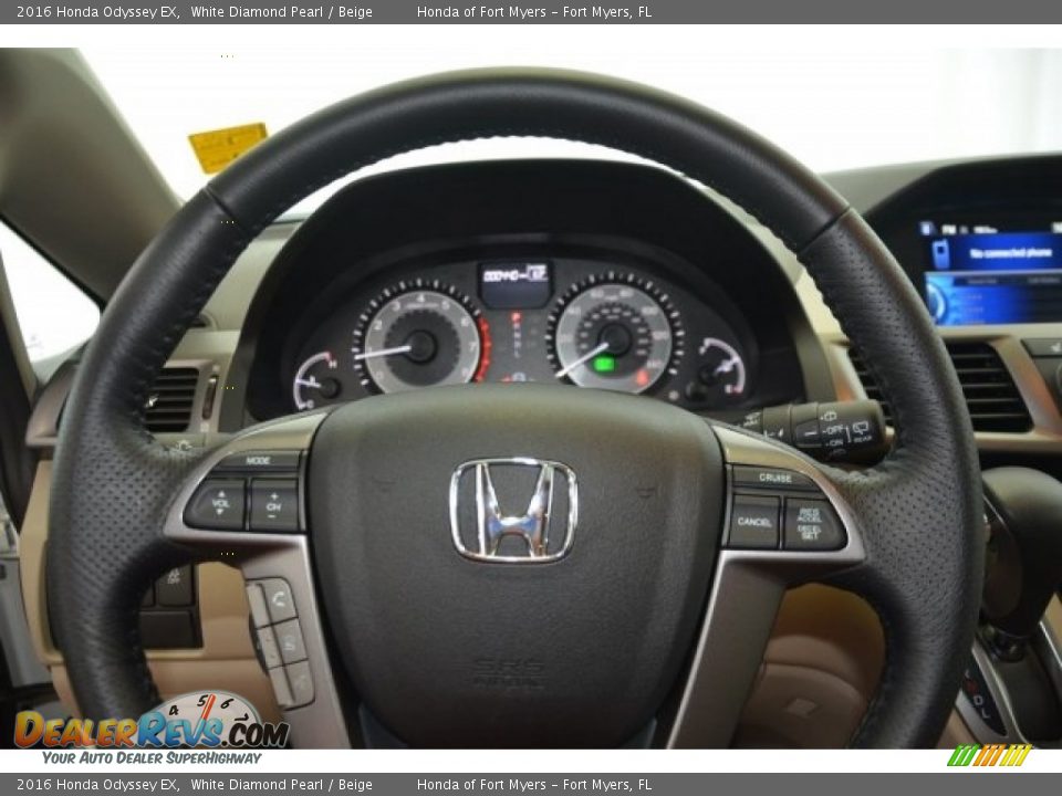 2016 Honda Odyssey EX White Diamond Pearl / Beige Photo #23