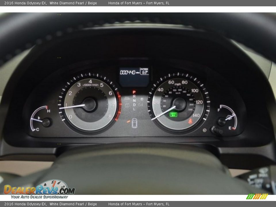 2016 Honda Odyssey EX White Diamond Pearl / Beige Photo #26