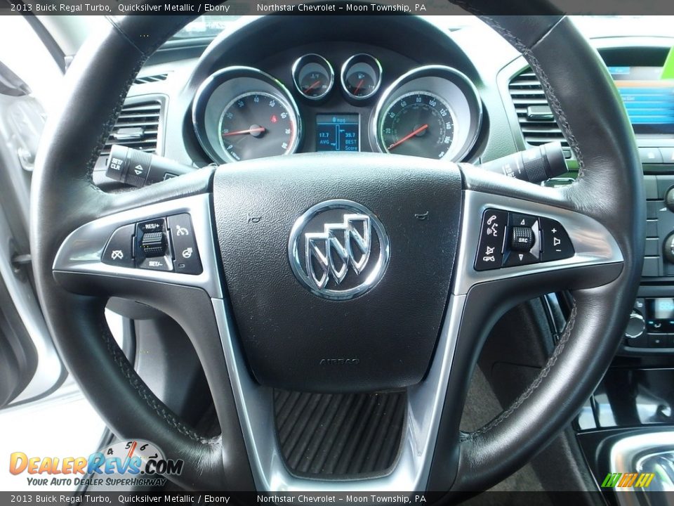 2013 Buick Regal Turbo Quicksilver Metallic / Ebony Photo #27
