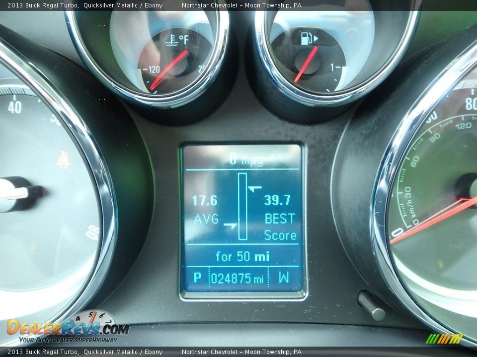 2013 Buick Regal Turbo Quicksilver Metallic / Ebony Photo #30