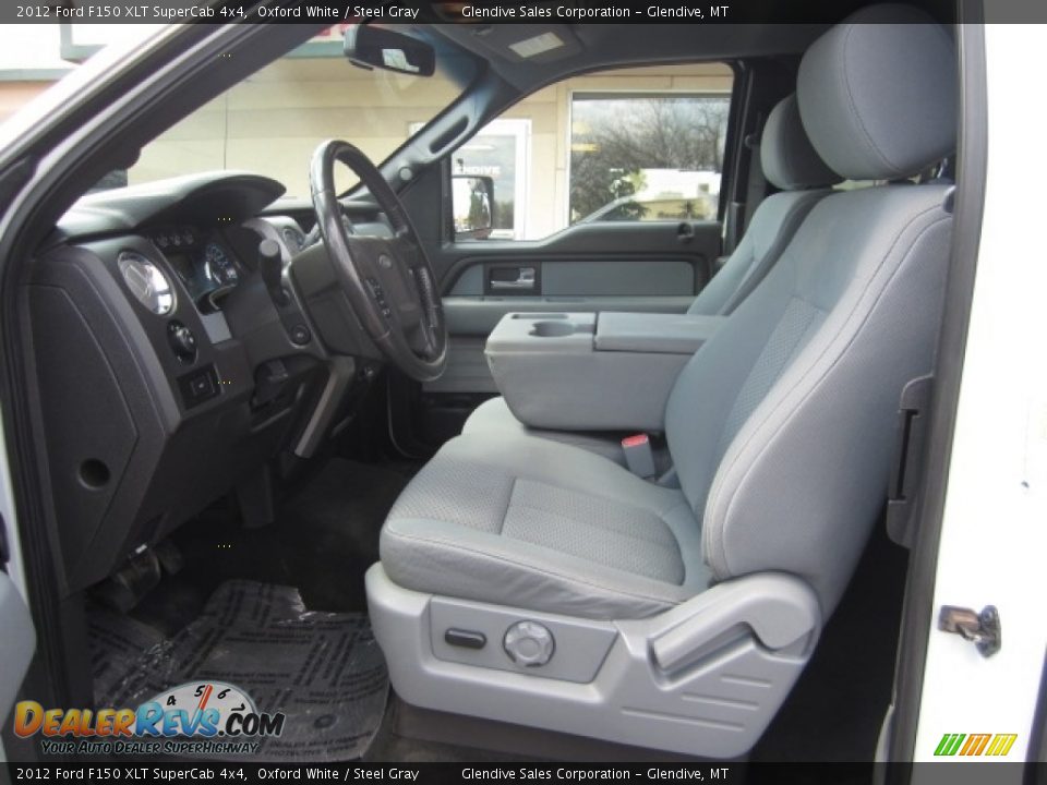 2012 Ford F150 XLT SuperCab 4x4 Oxford White / Steel Gray Photo #13